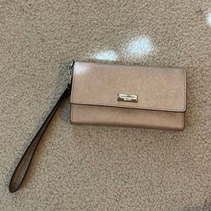 Kate Spade Rose Gold Wristlet